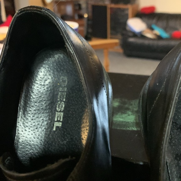 Men’s Diesel Black Double Monk Shoes SZ 9.5 (43). Beautiful and Comfortable!! - Picture 2 of 9